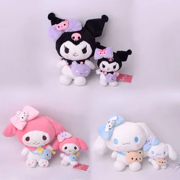 Sanrio Kawali Kuromi Hello Kitty Benim Melody Cinnamoroll Yastık peluş oyuncaklar Peluş Anahtarlık Dolması Bebek Çocuklar için hediye 6