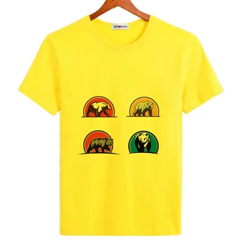 BGtomato Hayvanlar baskı tshirt günlük t-shirt erkekler yaz tee gömlek hip hop t - shirt erkek üstleri 3