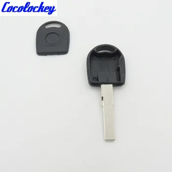 Cocolockey 5 adet / grup Araba Anahtarı Boş Shell Kılıf Kapak VW Passat Transponder Anahtar Kabuk Çift Taraflı