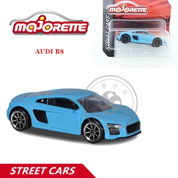 Majorette 1/64 Sokak Arabalar Serisi Arabalar AUDİ R8 Sıcak Pop Çocuk Oyuncakları Motorlu Taşıt Diecast Metal Model 10