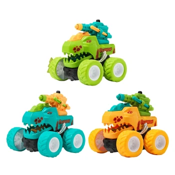 Çocuklar oyuncak arabalar Tyrannosaurus Rex Mancınık Araba Atalet Araba dinozor Araçlar 1