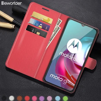 Motorola Moto G60s G10 G30 Kılıfları PU Deri Lichee Desen cüzdan kılıf Kart Yuvaları İçin Kapakları Koruyun MOTO G60 G50 G100 Kılıfı 11