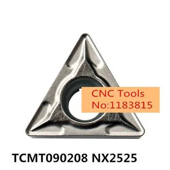 10 ADET TCMT090204 NX2525 torna kesici karbür uçlar tutucu delik çubuğu STUCR CNC makinesi TCMT cnc