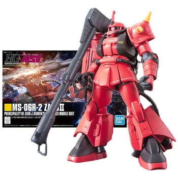Bandai Hakiki Gundam model seti Anime Figürü HG 1/144 MS-06R-2 Zaku Collection Koleksiyonu Gunpla Anime aksiyon figürü oyuncakları Çocuklar için 8
