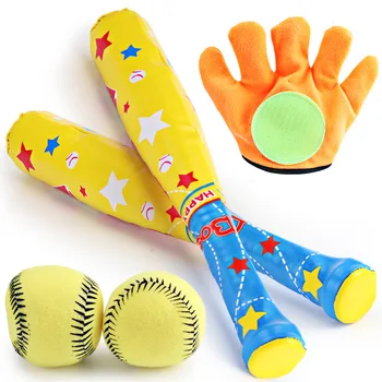 Çocuklar Spor Oyuncak Beyzbol Seti Ebeveyn ve Çocuk Oyunu Açık Kapalı Spor softbol Sopa Fitness Topu Oyuncaklar Yarasa Eldiven Topu Seti 16