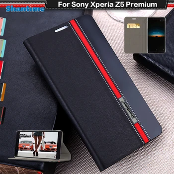 Kitap Kılıf Sony Xperia Z5 Premium Cüzdan Kapak Çevirin Sony Xperia Z5 Artı Silikon Yumuşak arka kapak 7