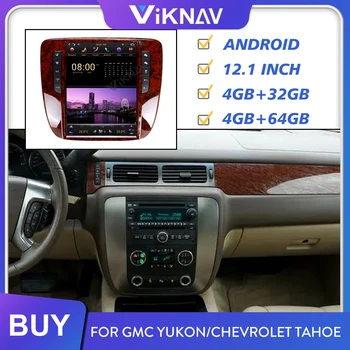 Araba Radyo GMC Yukon Chevrolet Tahoe 2007-2011 için 2012 Android Ekran Stereo Multimedya Oynatıcı GPS navigasyon başkanı Ünitesi 4
