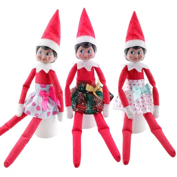 Sevimli Noel yeni elbise Elbise elf üzerinde shlf Elfler Noel Bebek Aksesuarları Hediyeler oyuncak 8
