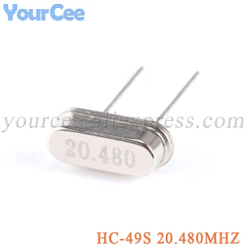 10 adet HC-49S 20.480 MHz Kuvars Kristal Rezonatör Pasif Osilatör 20.480 M HC49S Osilatörler 2