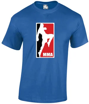 Mma Logo Tasarım T-Shirt Karışık Dövüş sanatları Kafes Fighter Erkek T Shirt Tee Yeni Moda Tasarım Erkekler Marka Moda Pamuk Klasik 12