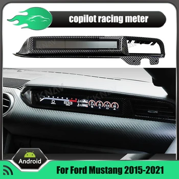 Pano Ekran Ford Mustang 2015-2021 İçin Araba Yarışı Enstrüman Copilot LCD Yolcu Yan Pano Hız Ölçer HD 16