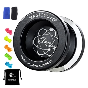 MAGICYOYO Tepkisiz Yoyo N8, Yetişkinler için Yoyo, Çocuklar için Cılız Metal Yoyo, Bonus 5 Yo-Yo Dizeleri, Yo Yo Çantası 14