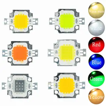 Yüksek güç LED Chip10W sıcak beyaz kırmızı yeşil mavi sarı SMD ışık boncuk LED çip entegre 3