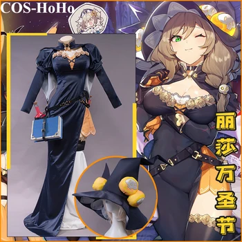 COS-HoHo Anime Genshin Darbe Lisa Oyunu Suit Cadılar Bayramı Elbise Zarif Üniforma Cosplay Kostüm Karnaval Rol Oynamak Kıyafet Kadınlar YENİ 17