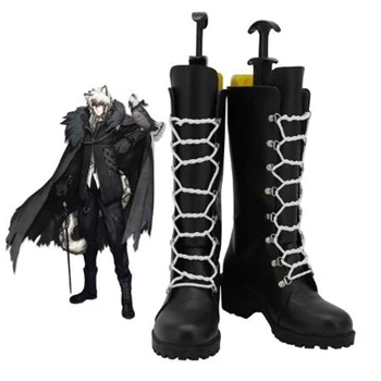 Arknights Gümüş Kül Cosplay Çizmeler Ayakkabı Siyah erkek ayakkabısı Kostüm Özelleştirilmiş Aksesuarları Cadılar Bayramı parti ayakkabıları 6