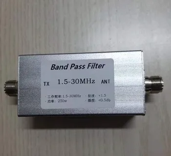 BPF-1.5-30 kısa dalga bant geçiren filtre 1.5-30MHz BPF bant geçiren filtre Geliştirmek anti-girişim yeteneği 250w 7