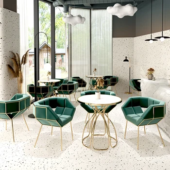 Basit süt çay tatlı dükkanı masa ve sandalyeler modern eğlence yaratıcı resepsiyon küçük yuvarlak masa müzakere masa ve sandalye c 10
