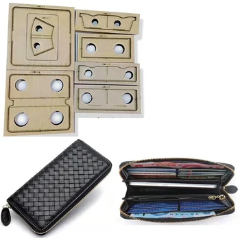 Deri cüzdan kart çantası Kalıp Kesme Dıy El Yapımı Ahşap Kesim Kalıp Yumruk Araçları İçin Uygun Kalıp Kesme Makineleri 4