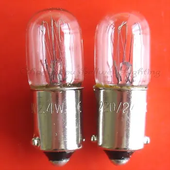 Yeni!minyatür ampul ışık 220/240 v 2.4 w Ba9s T10x28 Ücretsiz Kargo A591 1
