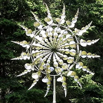Benzersiz Büyülü Metal Fırıldak Açık Rüzgar Spinners Rüzgar Toplayıcıları Avlu Veranda Çim Bahçe Dekorasyon Açık Kapalı 7