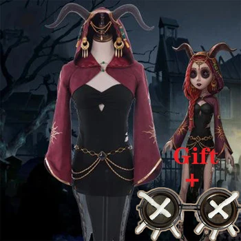 Oyun Kimlik V Cosplay Kostüm Kurban Fiona Gilman Cosplay Kostüm Cadılar Bayramı Elbiseler Cadı Kadın Kız Cosplay Kıyafet Sevimli 8