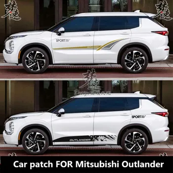 Yeni araba çıkartmaları Mitsubishi Outlander 2023 İÇİN vücut görünümü dekoratif moda spor araba çıkartma aksesuarları 15
