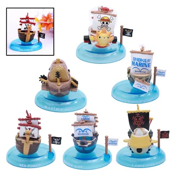 6-8CM Japonya Anime Tek Parça Oyuncaklar Mini Tekne Monte PVC Modeli Koleksiyonu Dekorasyon çocuk Süs Bebek Çocuklar İçin Hediye 12