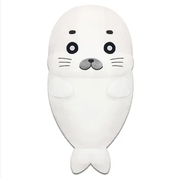 Yeni Sevimli Anime Shonen Ashibe GO GO Goma-chan Bebek Beyaz Mühür Büyük peluş doldurulmuş oyuncak Bebek 34 cm Çocuk Çocuk Hediyeler 1