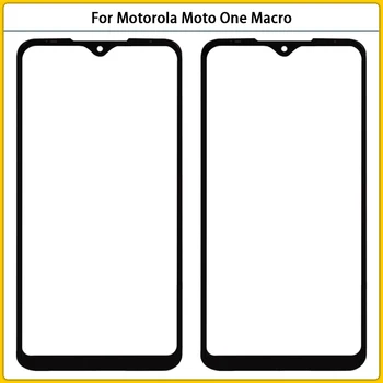 10 Adet Motorola Moto Bir Makro Dokunmatik Ekran LCD Ön Dış Cam Panel Lens Dokunmatik Cam Kapak OCA Değiştirin 7