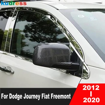 Dikiz aynası Kapağı Trim Dodge Journey İçin JCUV Fiat Freemont 2012-2017 2018 2019 2020 Karbon Araba Yan Kanat Aynalar Kapakları 5