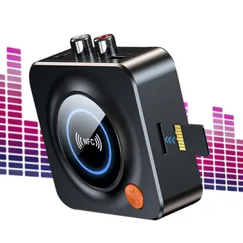 2022 Bluetooth 5.1 Ses Alıcısı 3.5 mm AUX RCA Stereo Müzik Kablosuz Adaptör Hoparlör Araç Kiti TF Kart Oynatma 5