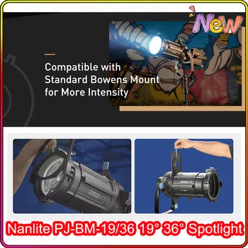 Nanlite PJ-BM-19/36 19° 36° Spot Montaj Seti Aydınlatma Değiştiriciler Bowens Dağı ışıkları Aksesuarları forza 150w 200w 300w 500w Yeni 13
